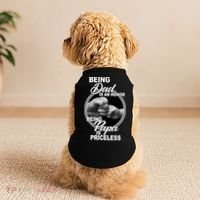 Being Dad Is An Honor Papa Is Priceless Doggie Tank thumb 2
