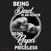 Being Dad Is An Honor Papa Is Priceless Beanie thumb 2