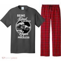 Being Dad Is An Honor Papa Is Priceless Pajama Set thumb 0