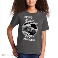 Being Dad Is An Honor Papa Is Priceless Kids T-Shirt thumb 2