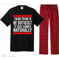 Being Difficult Comes Naturally Pajama Set thumb 0
