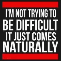 Being Difficult Comes Naturally Visor thumb 3