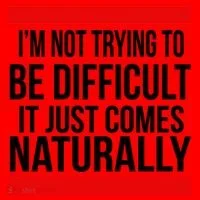 Being Difficult Comes Naturally Santa Hat thumb 1