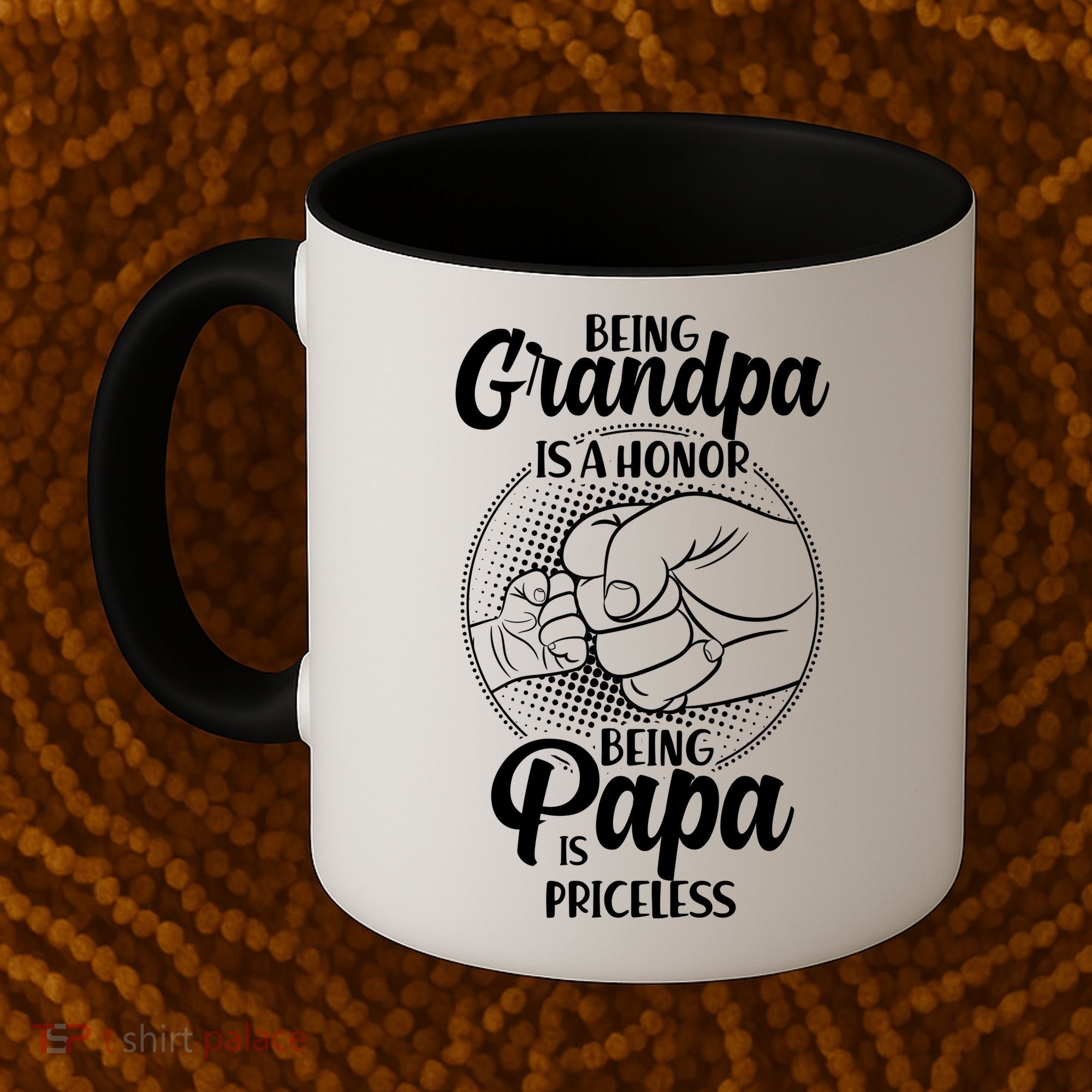 Being Grandpa Is A Honor Being Papa Is Priceless Coffee Mug