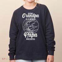 Being Grandpa Is A Honor Being Papa Is Priceless Women's Sweatshirt thumb 0
