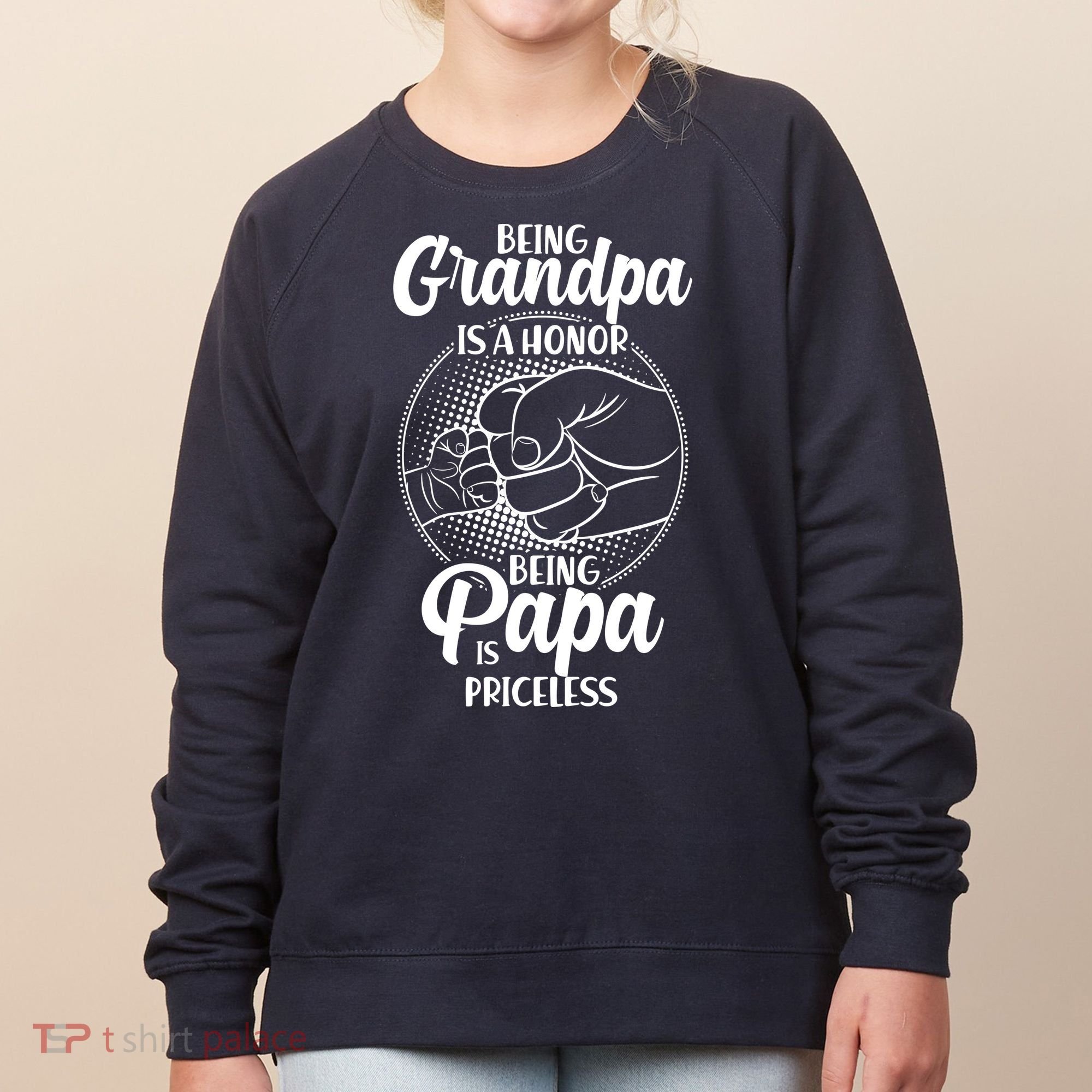 Being Grandpa Is A Honor Being Papa Is Priceless Women's Sweatshirt