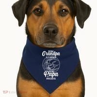 Being Grandpa Is A Honor Being Papa Is Priceless USA-Made Doggie Bandana thumb 1