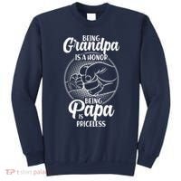 Being Grandpa Is A Honor Being Papa Is Priceless Sweatshirt thumb 0