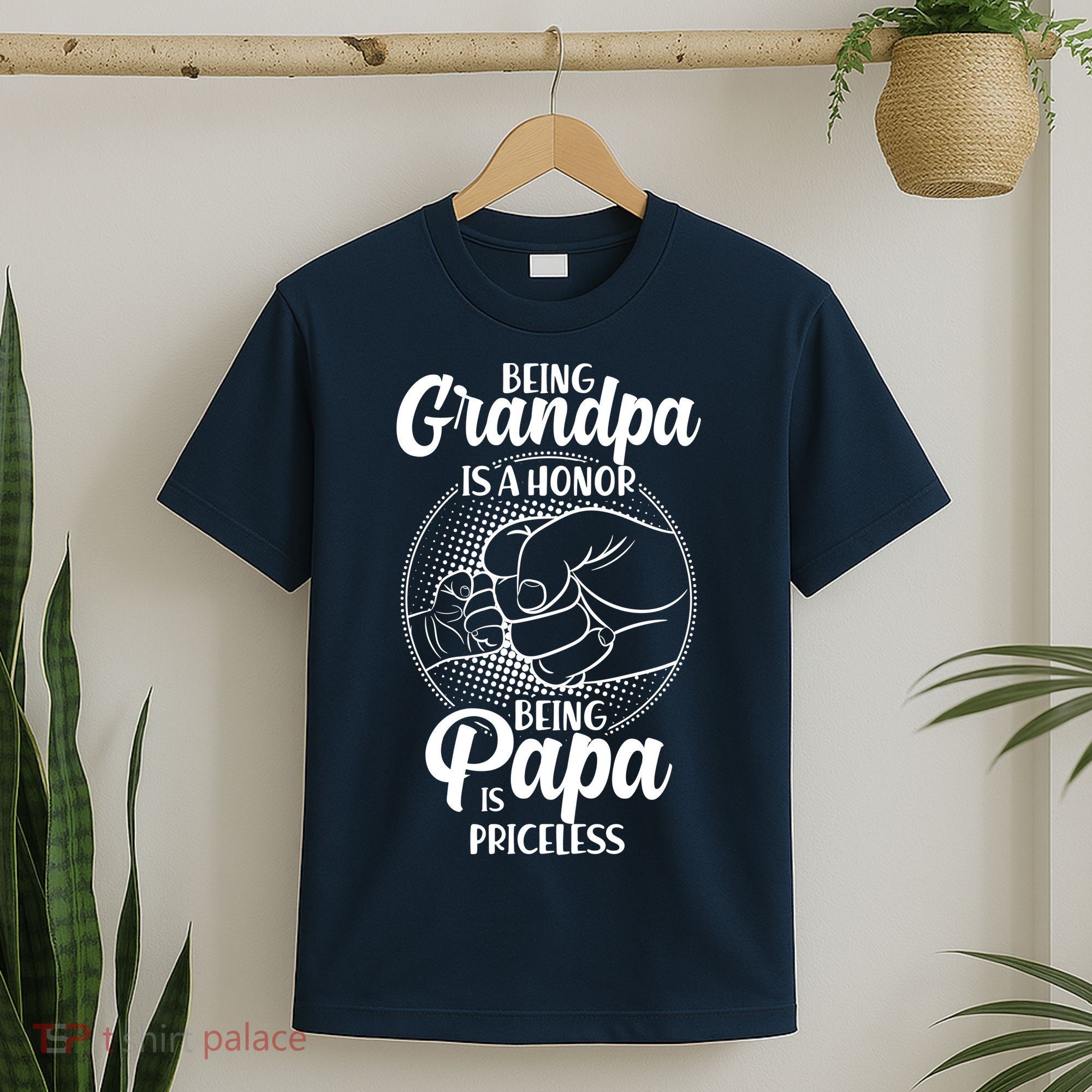 Being Grandpa Is A Honor Being Papa Is Priceless T-Shirt