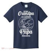 Being Grandpa Is A Honor Being Papa Is Priceless Kids T-Shirt thumb 0