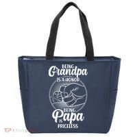 Being Grandpa Is A Honor Being Papa Is Priceless Tote Bag thumb 0