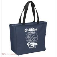 Being Grandpa Is A Honor Being Papa Is Priceless Tote Bag thumb 2