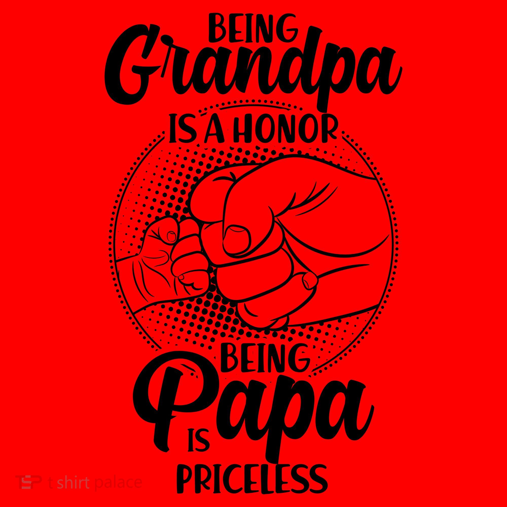Being Grandpa Is A Honor Being Papa Is Priceless Santa Hat