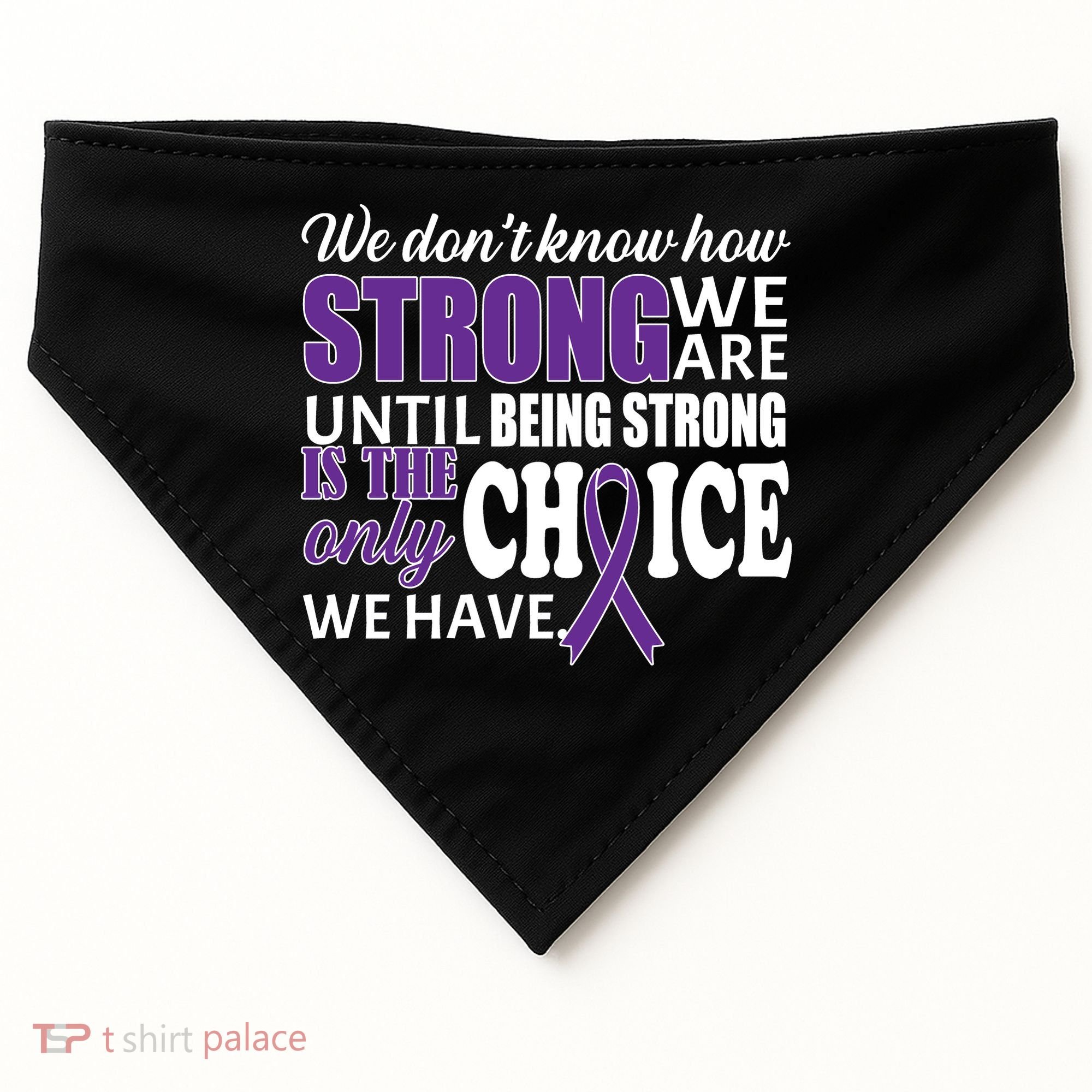 Being Strong Is The Only Choice Lupus Awareness USA-Made Doggie Bandana