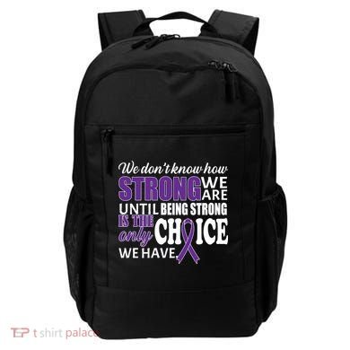 Being Strong Is The Only Choice Lupus Awareness Backpack