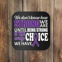 Being Strong Is The Only Choice Lupus Awareness Coaster thumb 0