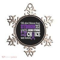 Being Strong Is The Only Choice Lupus Awareness Ornament thumb 0