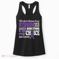 Being Strong Is The Only Choice Lupus Awareness Women's Tank Top thumb 0