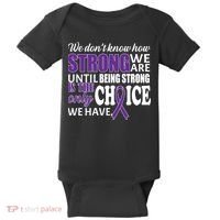 Being Strong Is The Only Choice Lupus Awareness Baby Bodysuit thumb 0