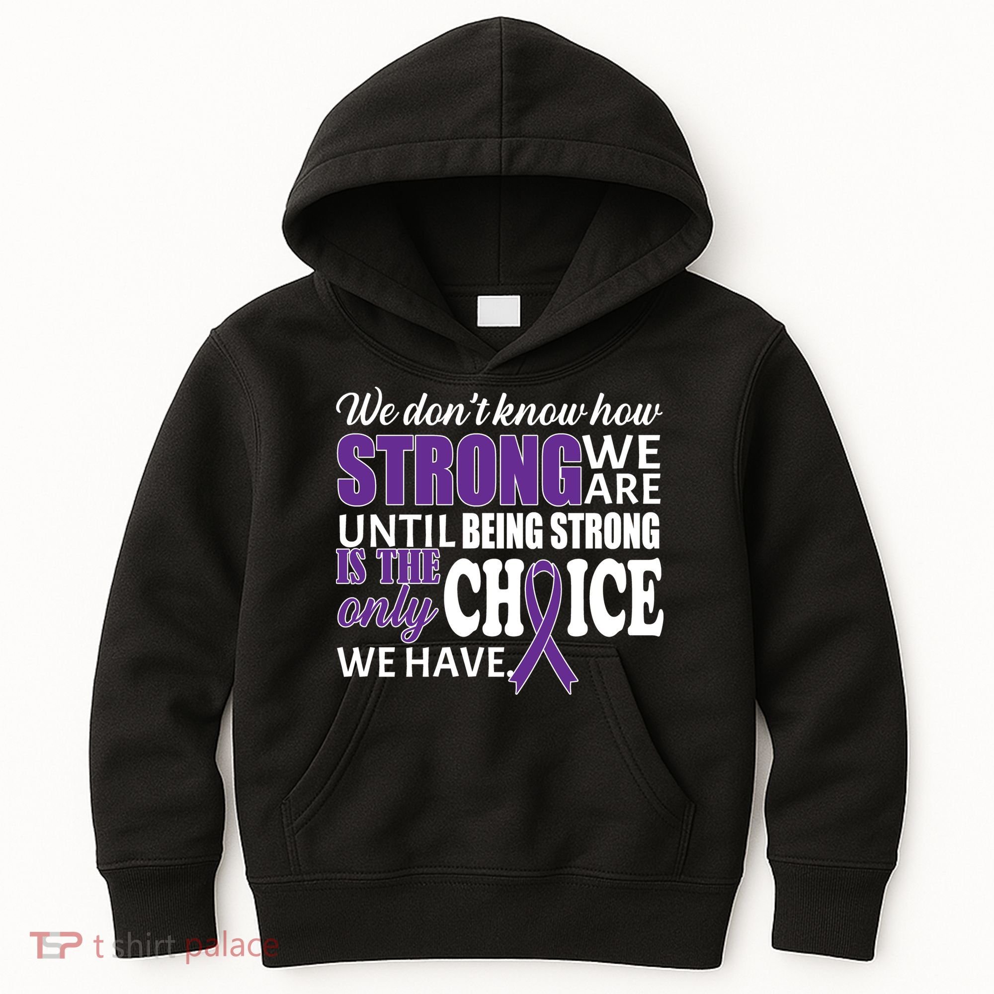 Being Strong Is The Only Choice Lupus Awareness Kids Hoodie