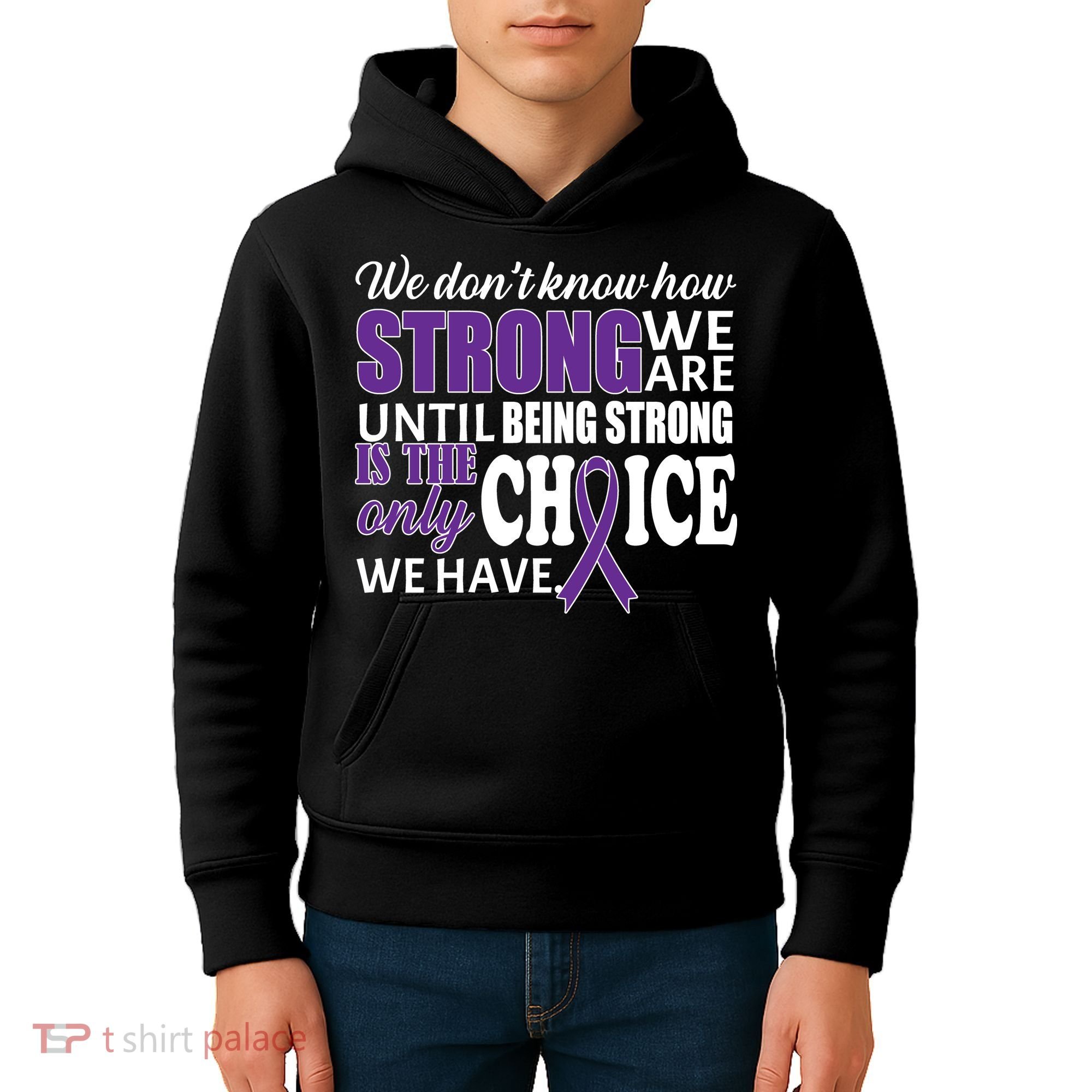 Being Strong Is The Only Choice Lupus Awareness Kids Hoodie