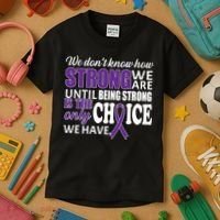 Being Strong Is The Only Choice Lupus Awareness Kids T-Shirt thumb 3