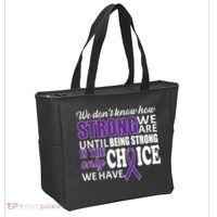Being Strong Is The Only Choice Lupus Awareness Tote Bag thumb 2