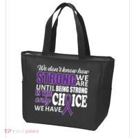 Being Strong Is The Only Choice Lupus Awareness Tote Bag thumb 3