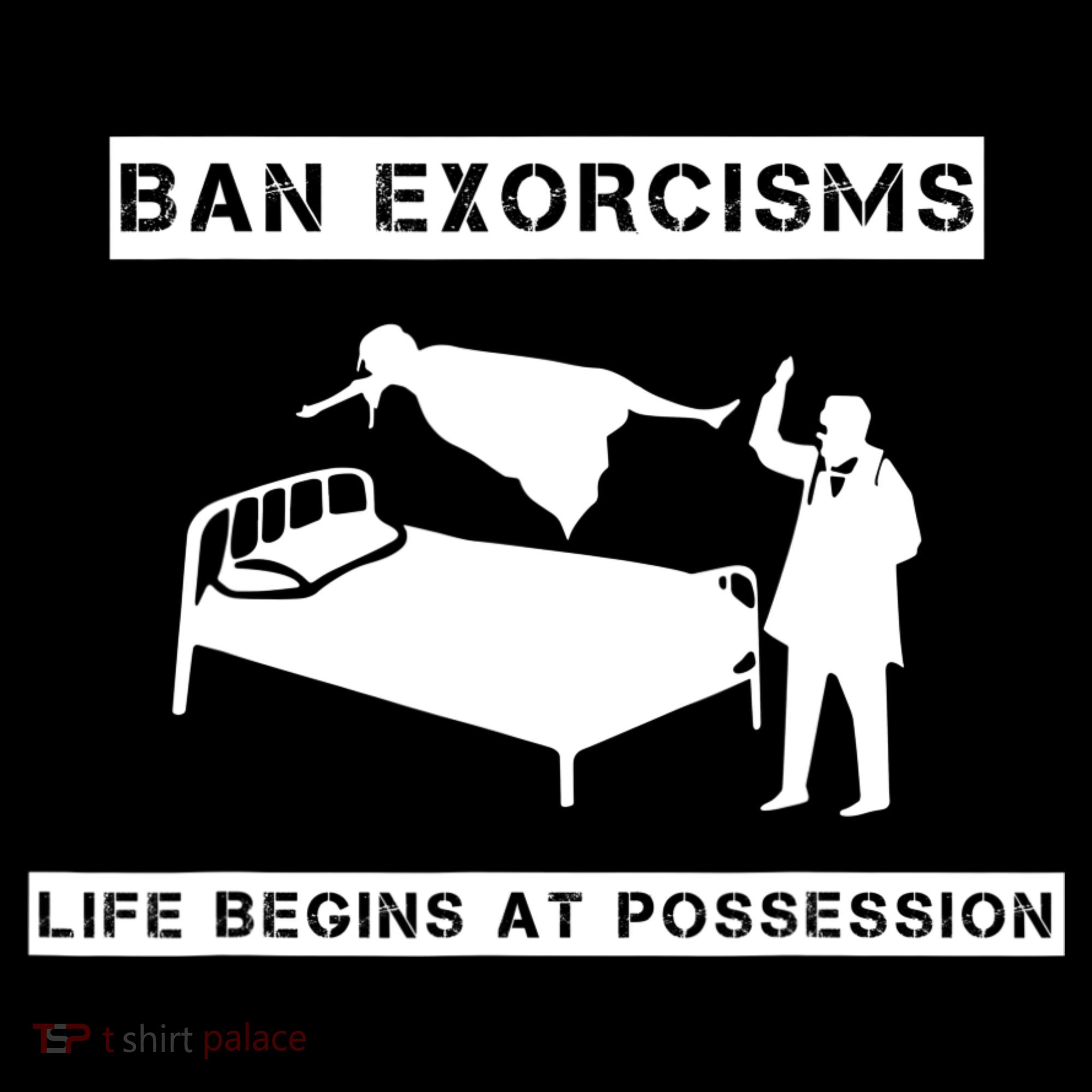 Ban Exorcisms Life Begins At Possession Apparel Women's Hoodie