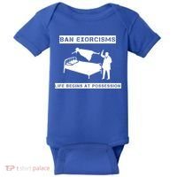 Ban Exorcisms Life Begins At Possession Apparel Baby Bodysuit thumb 0