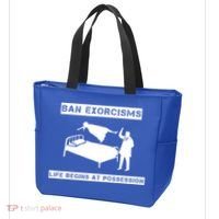Ban Exorcisms Life Begins At Possession Apparel Tote Bag thumb 3