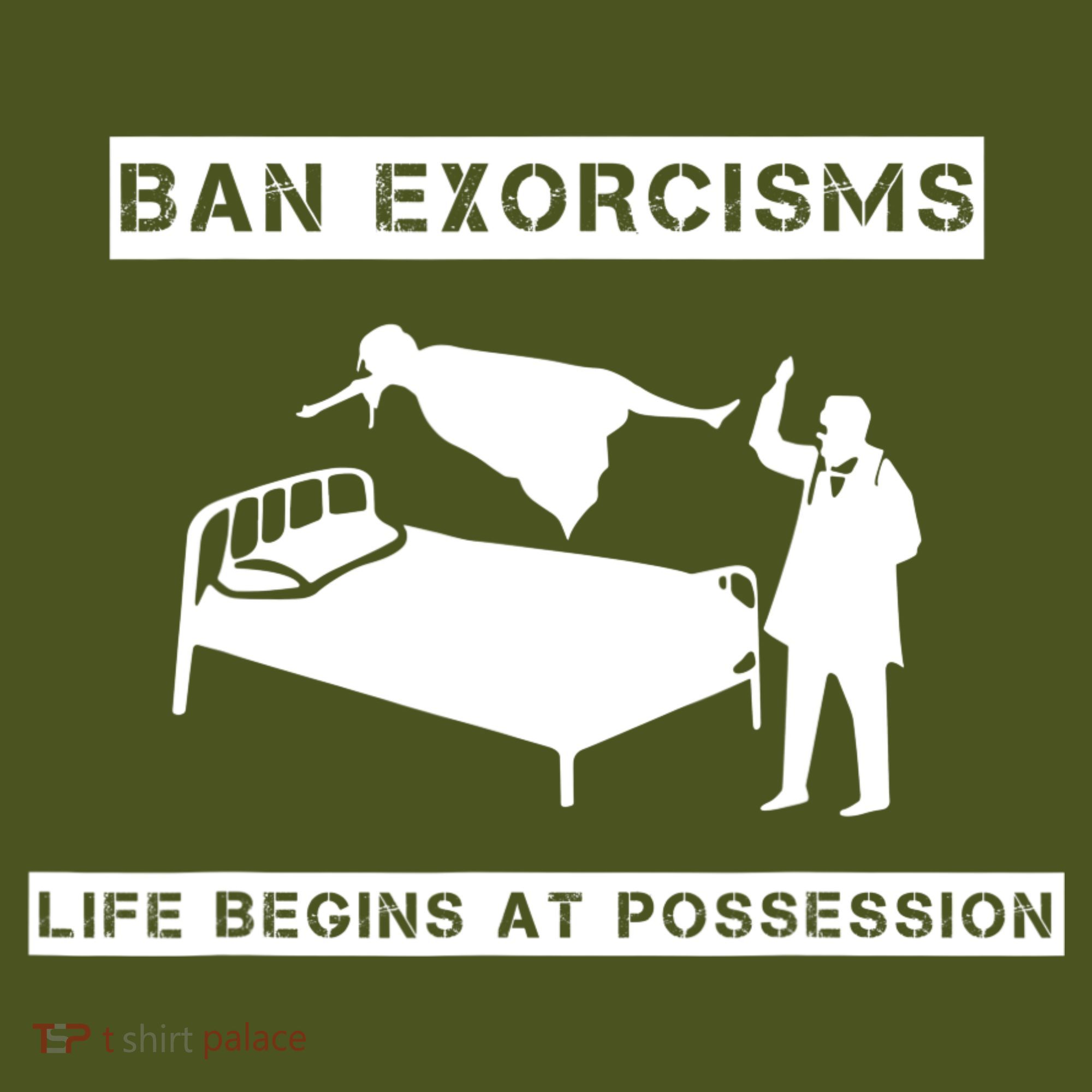 Ban Exorcisms Life Begins At Possession Apparel The Baniff Cuffed Pom Beanie