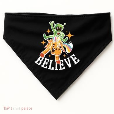 Believe Alien Unicorn USA-Made Doggie Bandana