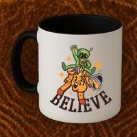 Believe Alien Unicorn Coffee Mug thumb 2