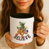 Believe Alien Unicorn Coffee Mug thumb 3