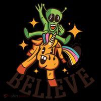 Believe Alien Unicorn Coffee Mug thumb 5