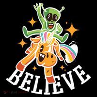 Believe Alien Unicorn Polo thumb 3
