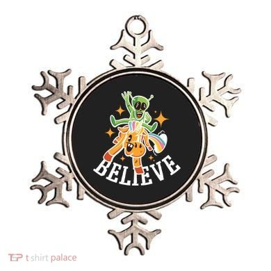 Believe Alien Unicorn Ornament