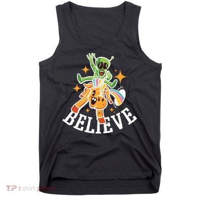 Believe Alien Unicorn Tank Top