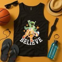 Believe Alien Unicorn Tank Top thumb 4