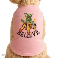 Believe Alien Unicorn Doggie Tank thumb 0