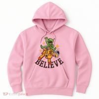 Believe Alien Unicorn Hoodie thumb 0