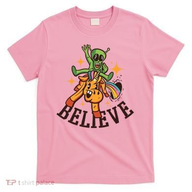 Believe Alien Unicorn T-Shirt