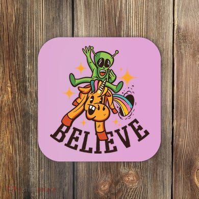 Believe Alien Unicorn Coaster