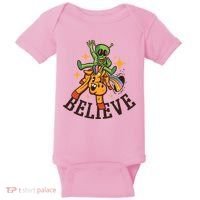 Believe Alien Unicorn Baby Bodysuit thumb 0