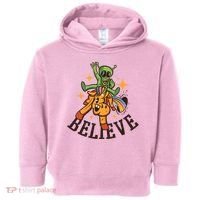 Believe Alien Unicorn Toddler Hoodie thumb 0