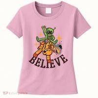Believe Alien Unicorn Women's T-Shirt thumb 0