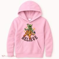 Believe Alien Unicorn Kids Hoodie thumb 0