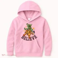 Believe Alien Unicorn Kids Hoodie thumb 0