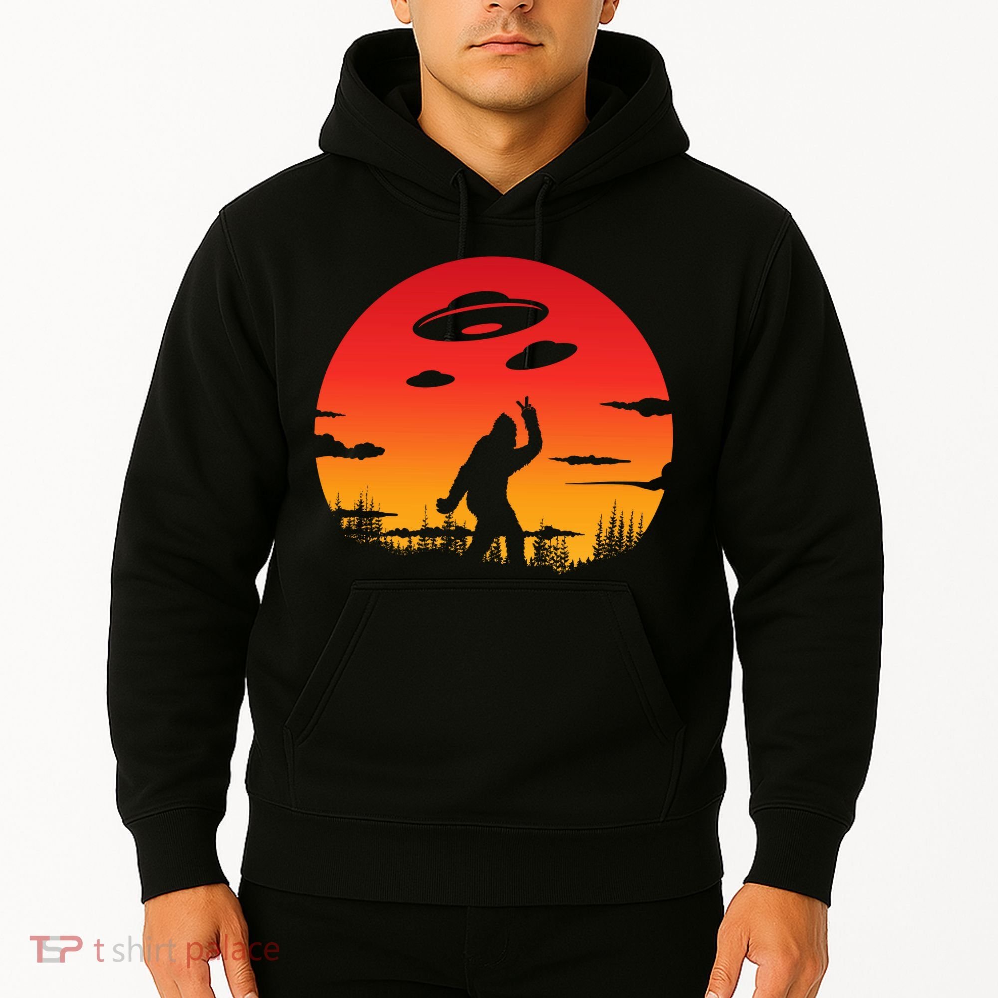 Believe Bigfoot UFO Hoodie
